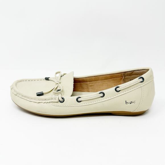 Boc Born Concept Cream Boat Loafers 7.5M Slip On Moccasin Preppy Nautical 90s - Picture 10 of 14